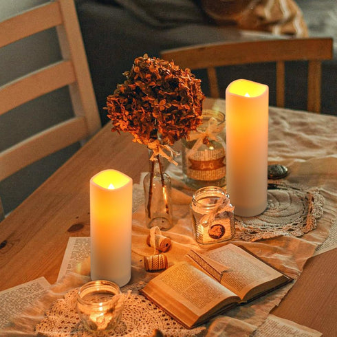 12 Da by Waterproof Outdoor Flameless LED Battery Candles, High-Temperature Resistant Simulated Candles