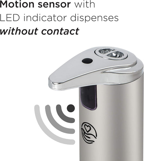 Commercial Care (220 ml 7.5 oz) Touchless Soap, Hand Sanitizer Dispenser Battery Operated Automatic Soap Dispenser