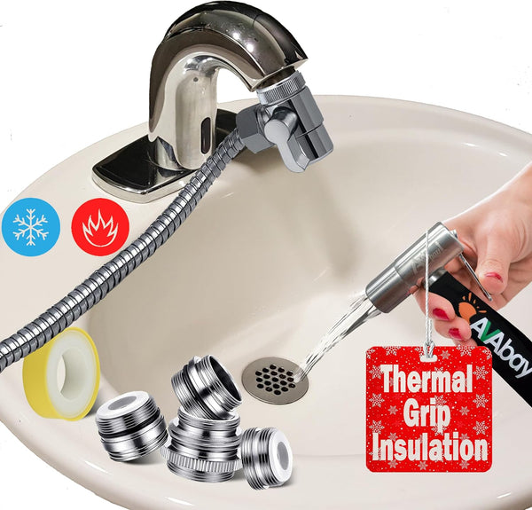 AVAbay Sink Faucet Handheld Bidet Sprayer for Toilet I Bidet Attachment for