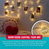24 Pack VELCRO Brand Indoor Light Clips for Hanging Fairy Lights and Twinkle Lights, Adhesive Transparent Wall Clips