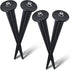 Ludist 4 Packs Threaded Spike Flood Light Ground Stake Metal Replacement Stakes for