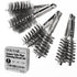 6pcs Copper Tube Pipe Cleaner Set, 1/2” 3/4” 1” Pipe Cleaning Brushes for Power Drill, 1/4 Inch Hex Shank