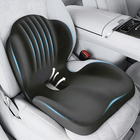 BANKQF Tailbone Seat Cushion for Office Chair and Car, L-Shaped Ergonomic Seat Cushions,Memory Foam Orthopedic Cushion