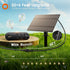 56FT(50+6) 27 G40 Bulbs, Dimmable addlon Solar String Lights Outdoor with Remote, Shatterproof Solar Powered & USB