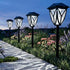6500K IP65 6-Pack Ensenior Solar Lights Outdoor, LED Solar Garden Lights for Pathway Yard Patio Walkway Planter Walkway
