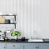 Erfoni Black and White Peel and Stick Wallpaper, Modern Herringbone Contact Paper, 17.7inch x 78.7inch