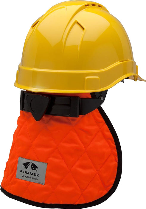 Pyramex Safety Cooling Hard Hat Pad and Neck Shade - Hi Vis Orange, Medium