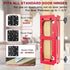 deceptia 2.5" 5" 1/4" 5/8" Door Hinge Jig, Aluminum Alloy Door Hinge Router Jig with Scale, Adjustable Mortise Template
