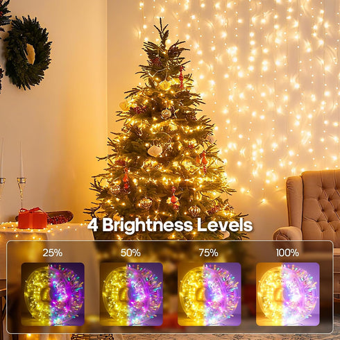 600 246FT 11 LED Christmas Lights Outdoor Waterproof, Twinkle Lights, Color Changing String Lights with Lighting Modes
