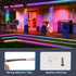 32.8Ft IP68 ZAIYW Dual Color Changing Solar LED Strip Lights Outdoor, Waterproof Strip Lights with Timer Remote