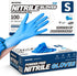 Medical Nitrile Exam Gloves, Powder-Free Latex-Free Non-Sterile Food Safe, 4 mil, Disposable Glove, 100 Pcs