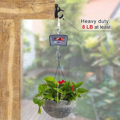 Outdoor String Lights Hooks, 20 Pack Screw Hooks for Hanging Christmas Lights and Patio Decorations