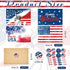 Seajan 100 Set Patriotic Cards, Blank Greeting Card with Envelopes, 4th of July American Flag Note Card