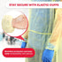 Ever Ready First Aid Isolation Gown, Fluid Resistant, Yellow, Pack of 10 with Elastic Wrists