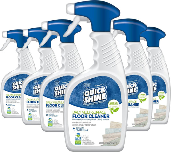 Quick Shine Multi Surface Floor Cleaner Daily Care 24oz, 6Pk | Ready