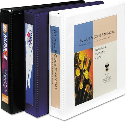 Avery Heavy-Duty Framed View 3-Ring Binder, 1" EZD Rings, Black Binder (68054)