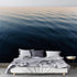 KAYOROWALLS Custom Wall Mural Wallpaper Ocean Waves Deep Blue Water Ripples Sparkling Light Removable SelfAdhesive