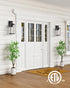 15" Garage,1 Large Dusk to Dawn Outdoor Wall Lights Exterior, Bronze Porch Light with Modern Transparent Glass