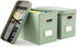 Oterri Hanging Filing File Box with Lid, Collapsible Document Organizer Box for Letter Size, 2 PCS, Green