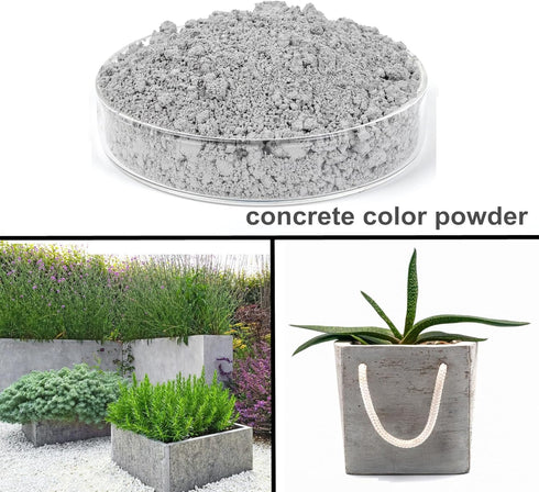 Concrete Paint: Grey Iron Oxide Powder, 8 oz Pigment for Cement, Mortar, Grout, Tile, and Walls
