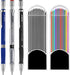 JOVITEC 3 Pieces 2.0 mm Mechanical Pencil with Color and Black Cases - Refills for Students & Teachers, Draft Drawing