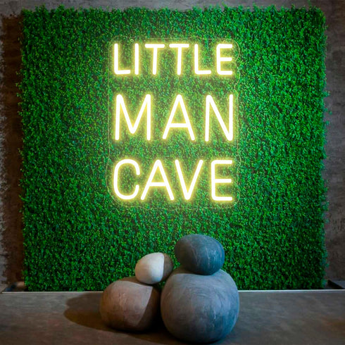 Dimmable Little Man Cave Neon Sign Neon Signs for Wall Decor Inspirational LED Signs USB Light Up Sign for kids Baby