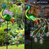 Glintoper Solar Garden Lights, 39 Inch Height Outdoor Metal Peacock Decorative Stakes for Lawn Pathway Decoration