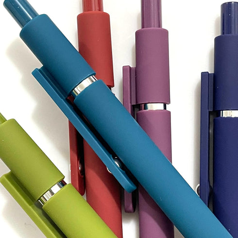 sencoo 5 Pack Blue Gel Pens, Quick Dry Ink, Fine Point 0.5mm, Smooth Writing Cute Aesthetic Pens for School
