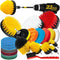 Holikme 22Pack Drill Brush Attachments Set,Scrub Pads & Sponge, Buffing Pads,Power Scrubber