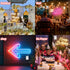 Pack 4.5V Pack Battery for Neon Signs, Output, White, LED Neon Battery with Strong Adhesive, Portable Power for Outdoor