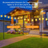 2 Pack Poles,10 (10FT 2 Pack) Mutovlin String Light Ft Light Poles for Outside String Lights,Outdoor Lights Pole