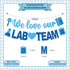 POSLIUE We Love Our LAB Team Banner - NO DIY Medical Laboratory Professional Week Decorations LAB Week Party Supplies