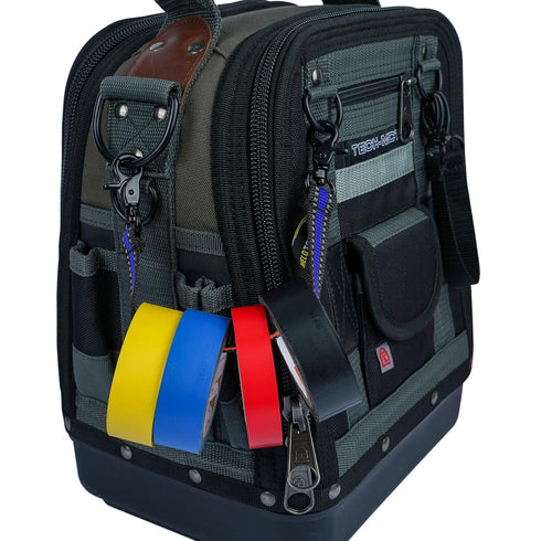 MELOTOUGH Tape Thong Electrical Tape Holder with Trigger Snap Hook for Tool Bag, Tool Pouch, Tool Belt (Blue)