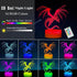 3D 16 4 Dimmable, Dragon Night Light, Dragon Gifts, Illusion Lamp with Colors Changing, Timer, Flash Modes and Kids