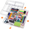 Briwooody 2 Pcs Large Expandable Acrylic Drawer Organizers, Grid Adjustable Drawer, Dividers Organizer