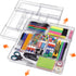 Briwooody 2 Pcs Large Expandable Acrylic Drawer Organizers, Grid Adjustable Drawer, Dividers Organizer
