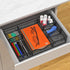 Desk Drawer Organizer Tray with 6 Compartments - 14.5" L x 8.8" W x 1.9" H for Metal Mesh Organizers in Bathroom,