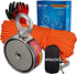 MUTUACTOR Neodymium Fishing Magnet, Double Sided 1100lbs Heavy Duty with 65Ft Rope and Waterproof Bag