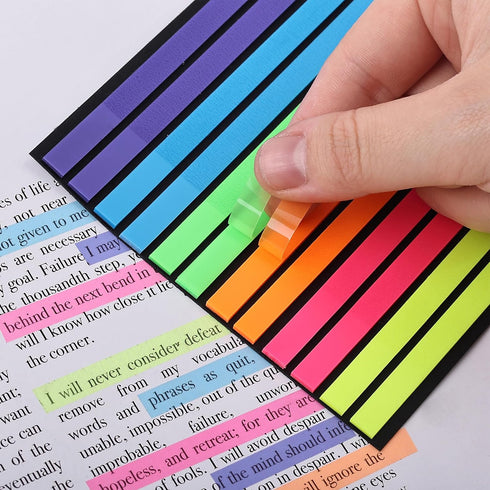 Mr. Pen Transparent Highlighter Tape and Sticky Note Set, 331 Pcs, Sticky Index Tabs, Highlight Strips for Books