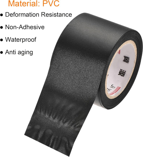 MECCANIXITY Pipe Wrap Tapes, Non-Adhesive Protective Waterproof Tube Protector for HVAC Pipes, Pack of 6