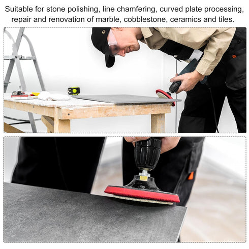 uxcell Diamond Polishing Pad, 5-Inch 100 Grits Wet/Dry Grinding for Stone, Concrete, Marble Countertop Floor