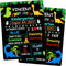 WaaHome First & Last Day of School Chalkboard Sign - 9"x12" Double Sided Board for Kids Supplies
