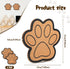 Decorative Cork Bulletin Board for Walls, Dog Paw Shape Memo Bulletin Pin Board for Office Home Kitchen (2 Pieces)