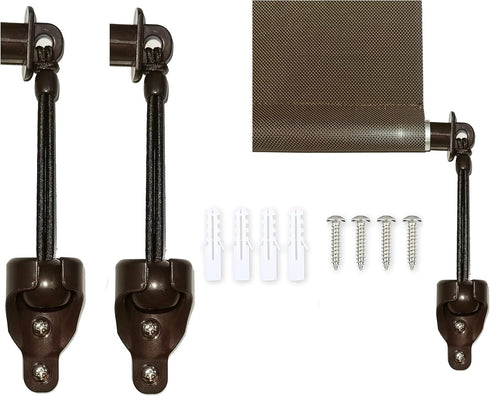 Sunshade Replacement Accessories, Bungee Jumping kit and Cover end, Suitable for Coolaroo External Roller Blinds and Cordless Roller Blinds(1 Set, Brown) by Lihopefe