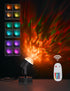Joyzy Plug-in Dynamic Ocean Wave Table Lamp with Remote Water Ripple Night Light Projector for Room Party Christmas
