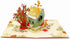 Liif Cardinal Love Bird 3D Pop Up Greeting Card for Valentine's Day, Anniversary, Birthday, with Message Note & Envelope