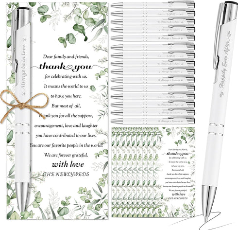 YOXIFUFA 30 Sets Wedding Favors for Guests Bulk Bridal Shower Pens Gifts Includes
