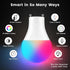 OHLUX GU24 Smart Light Bulbs, 10W 900LM Super Bright, RGBCW Color Changing, 120V 100W Halogen Replacement, 2 Pack