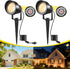 T-SUN Dusk to Dawn Outdoor Lighting, Flag Spot Lights with Photocell Auto