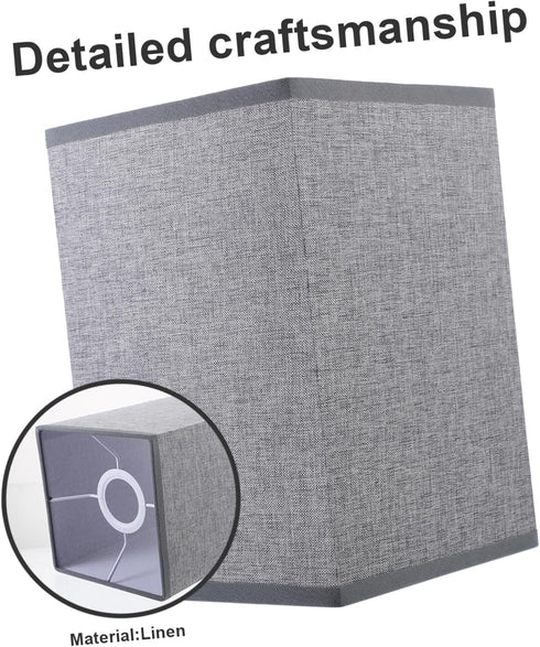 MAGICLULU Linen Lampshade Cover for Floor and Table Lamps Removable Design Soft Lighting for Home Suitable for Bedroom